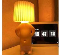 A Little Shy Man Creative Lamp, Naughty Boy Desk Light, Creative LED Night Light, Romantic Bedside Table Lamp, EU for Home Decoration (Yellow)