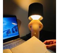 A Little Shy Man Creative Lamp, Naughty Boy Desk Light, Creative LED Night Light, Romantic Bedside Table Lamp, Funny LED Reading Light, Novelty Mood Light Atmosphere Light for Home Decoration (Black)