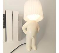 A Little Shy Man Creative Lamp, Naughty Boy Desk Light, Creative LED Night Light, Romantic Bedside Table Lamp, Funny LED Reading Light, Novelty Mood Light Atmosphere Light for Home Decoration (White)