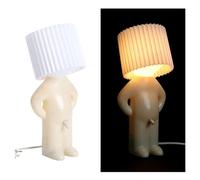 A Little Shy Man Creative Naughty Boy Desk Night Light, Romantic Bedside Table Reading Mood Light for Home Decoration (White)