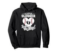 A Little Slugger Is On the Way Baseball Baby Announcement Pullover Hoodie