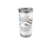 A Little Something to Take The Edge Off Christmas Tree Cake Stainless Steel Insulated Tumbler