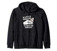 A Little Something To Take The Edge Off Christmas Tree Cake Zip Hoodie