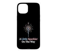 A Little Sparkler On The Way Expectant Parents Baby Shower Case for iPhone 15 Plus