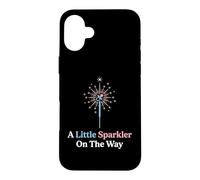 A Little Sparkler On The Way Expectant Parents Baby Shower Case for iPhone 16 Plus