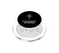 A Little Sparkler On The Way Expectant Parents Baby Shower PopSockets PopGrip for MagSafe
