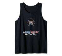 A Little Sparkler On The Way Expectant Parents Baby Shower Tank Top