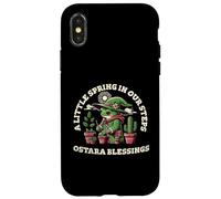 A Little Spring In Our Steps Gardening Frog Ostara Blessings Case for iPhone X/XS