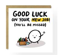 A Little Toast to Your New Job, New Job Good Luck Card, for Colleague, Work Bestie Card, Job Leaving Card, You Will Be Missed Card