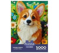 A Lively Dog Puzzles 1000 Piece for Adults And Kids Cute Pet Dog Challenge High Difficulty Family Puzzle Game Relaxing Decor Gift Beautiful Decoration 38x26cm/1000pcs