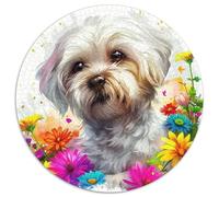 A Lively Dog Puzzles 1000 Piece for Adults And Kids Cute Pet Dog Challenge High Difficulty Family Puzzle Game Birthday Gifts Home Decoration 1000pcs (67.5x67.5cm)