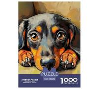 A Lively Dog Puzzles 1000 Piece for Adults And Kids Cute Pet Dog Unique Challenge Games Family Puzzle Game Relaxing Decor Gift Beautiful Decoration 38x26cm/1000pcs