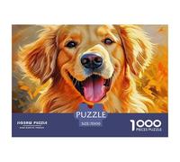 A Lively Dog Puzzles 1000 Pieces for Adults And Kids Cute Pet Dog Classic Educational Games Family Puzzle Game Birthday Gifts Home Decoration 70x50cm/1000pcs