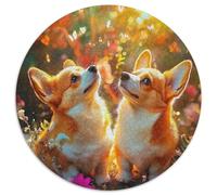 A Lively Dog Puzzles 1000 Pieces for Adults And Kids Cute Pet Dog Classic Educational Games Family Puzzle Game Birthday Gifts Home Decoration 1000pcs (67.5x67.5cm)