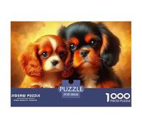 A Lively Dog Puzzles 1000 Pieces for Adults And Kids Cute Pet Dog Classic Educational Games Family Puzzle Game Relaxing Decor Gift Home Decoration 38x26cm/1000pcs