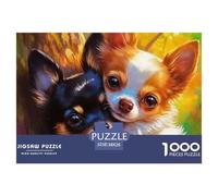 A Lively Dog Puzzles 1000 Pieces for Adults And Kids Cute Pet Dog Unique Challenge Games Family Puzzle Game Birthday Gifts Home Decoration 38x26cm/1000pcs