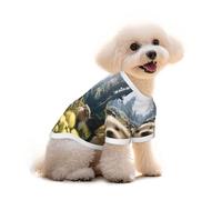 A Lively Little Dog Dog T-Shirt Clothes Apparel Puppy Vest Pet and Elastic Tank Top Clothing, Dogs Cats Pullovers Cute Breathable Soft Large
