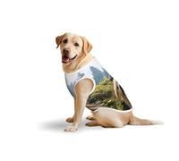 A Lively Little Dog Large Dog Vest Pure Cotton Breathable | Anti-Shedding Tank Top for Golden Retriever, Labrador, Husky | Comfortable Sleeveless Shirt for Large Breed Dogs, Outdoor Walking 5X-Large