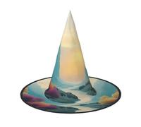 A lively little river Halloween Witches Hats Witch Headbands Wizard Hat Costume Accessories Cosplay for Party Masquerade Foldable 2 PCS