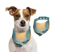 A Lively Little River Pet Scarf Dog Bandanas Spring Summer Soft Cotton Puppy Scarfs Adjustable Accessories for Small Medium Large Girl Boy Pup Large