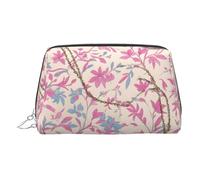 A Locket Hanging Printed Leather Portable Cosmetic Bag, Cosmetic Bag with Inner Bag