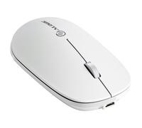 A-Logic Echelon Rechargeable Wireless Mouse with USB-A 2.4GHz Receiver, White