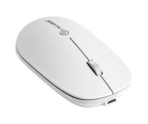 A-Logic Echelon Rechargeable Wireless Mouse with USB-A 2.4GHz Receiver, White