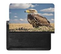 A Lone Eagle Passport Holder Passport Cover Protector Essentials with Credit Card Slots for Women Men