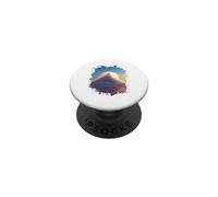 A lonely mountain of candy cotton with clouds PopSockets Adhesive PopGrip
