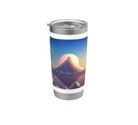 A Lonely Mountain of Candy Cotton with Clouds Stainless Steel Insulated Tumbler
