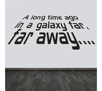 A Long Time Ago in A Galaxy Far Creative Home Decor Vinyl Wall Sticker Room Bedroom Decoration Removable Mural 57x23cm