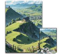 A Long Way to The Village 1000Piece Jigsaw Puzzle Paper Puzzles Ideal for Lover Perfect Christmas New Year Valentine's Gift 1000 PCS(38x26cm)