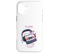 A Look into the Future Cyber Cassette Headphones Design Case for iPhone 16 Plus