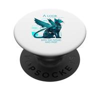 A Look into the Future Cyber Cat SciFi Cat Design PopSockets Adhesive PopGrip