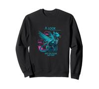 A Look into the Future Cyber Cat SciFi Cat Design Sweatshirt