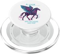 A Look into the Future Cyber Horse SciFi Pegasos Design PopSockets PopGrip for MagSafe