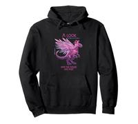 A Look into the Future Cyber SciFi Dinosaur Design Pullover Hoodie