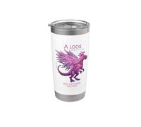 A Look into the Future Cyber SciFi Dinosaur Design Stainless Steel Insulated Tumbler