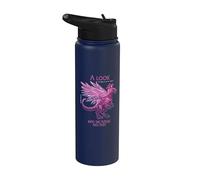 A Look into the Future Cyber SciFi Dinosaur Design Stainless Steel Insulated Water Bottle