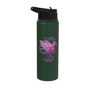 A Look into the Future Cyber SciFi Dinosaur Design Stainless Steel Insulated Water Bottle