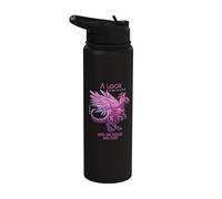 A Look into the Future Cyber SciFi Dinosaur Design Stainless Steel Insulated Water Bottle