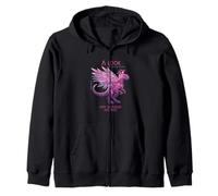 A Look into the Future Cyber SciFi Dinosaur Design Zip Hoodie