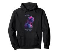 A Look into the Future Futuristic Cyborg SciFi Design Pullover Hoodie