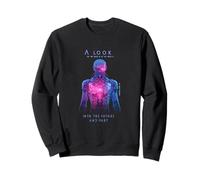 A Look into the Future Futuristic Cyborg SciFi Design Sweatshirt