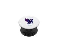 A Look into the Future Futuristic Dragon SciFi Design PopSockets Adhesive PopGrip