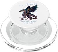 A Look into the Future Futuristic Dragon SciFi Design PopSockets PopGrip for MagSafe