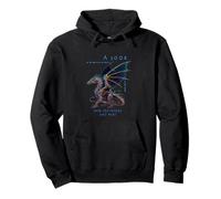 A Look into the Future Futuristic Dragon SciFi Design Pullover Hoodie