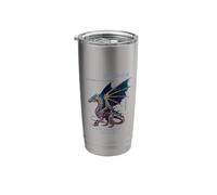 A Look into the Future Futuristic Dragon SciFi Design Stainless Steel Insulated Tumbler
