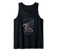 A Look into The Future Futuristic Dragon SciFi Design Tank Top