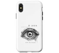 A Look into the Future Futuristic Eye SciFi Design Case for iPhone X/XS